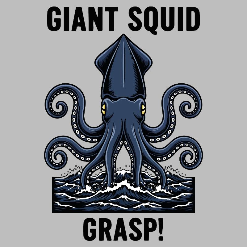 Calmar Géant Mer Abyss Grasp Giant Squid