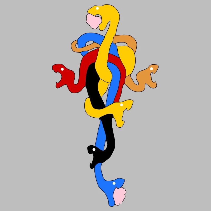 Snake Bow in Stylized Colors
