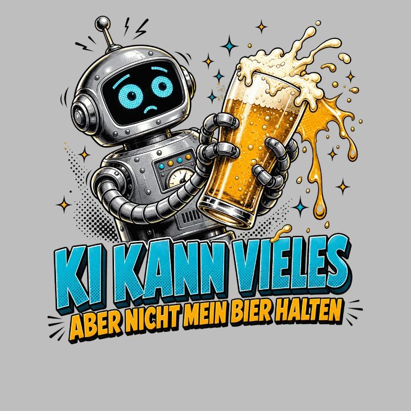 Roboter Bier Spruch