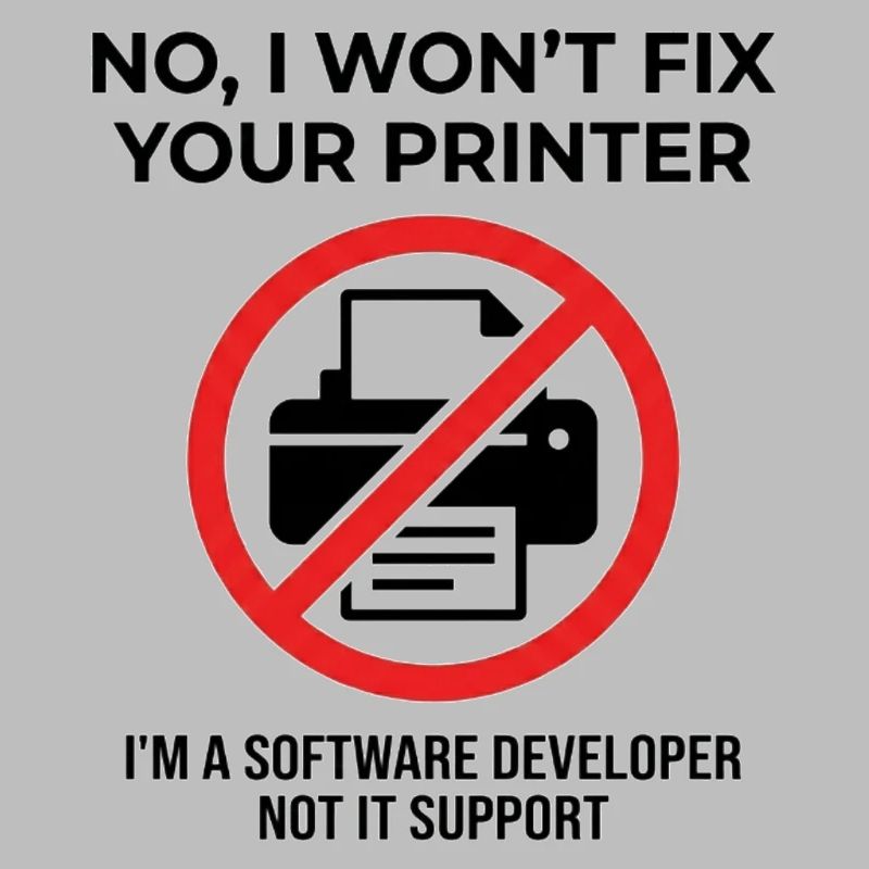 Programmeur : pas support informatique
