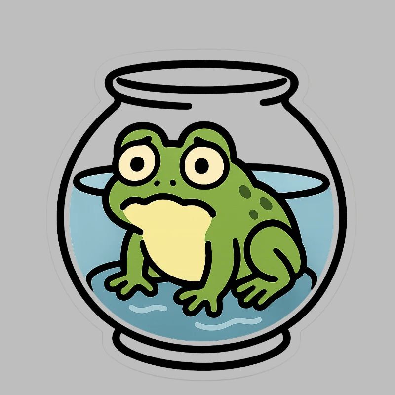 Grenouille dans un bol
