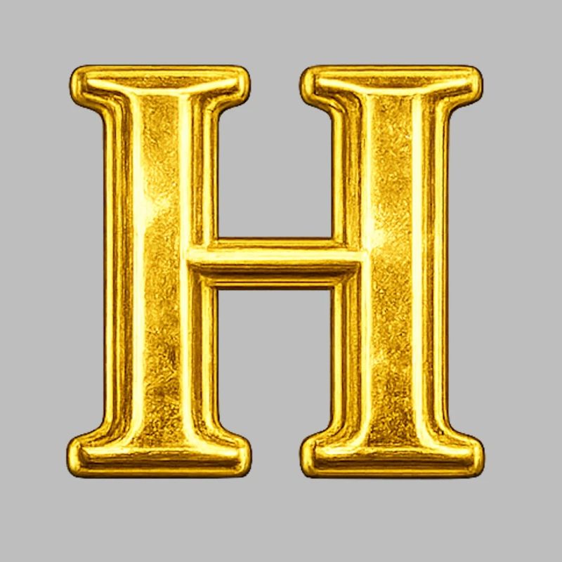 Golden H Monogram