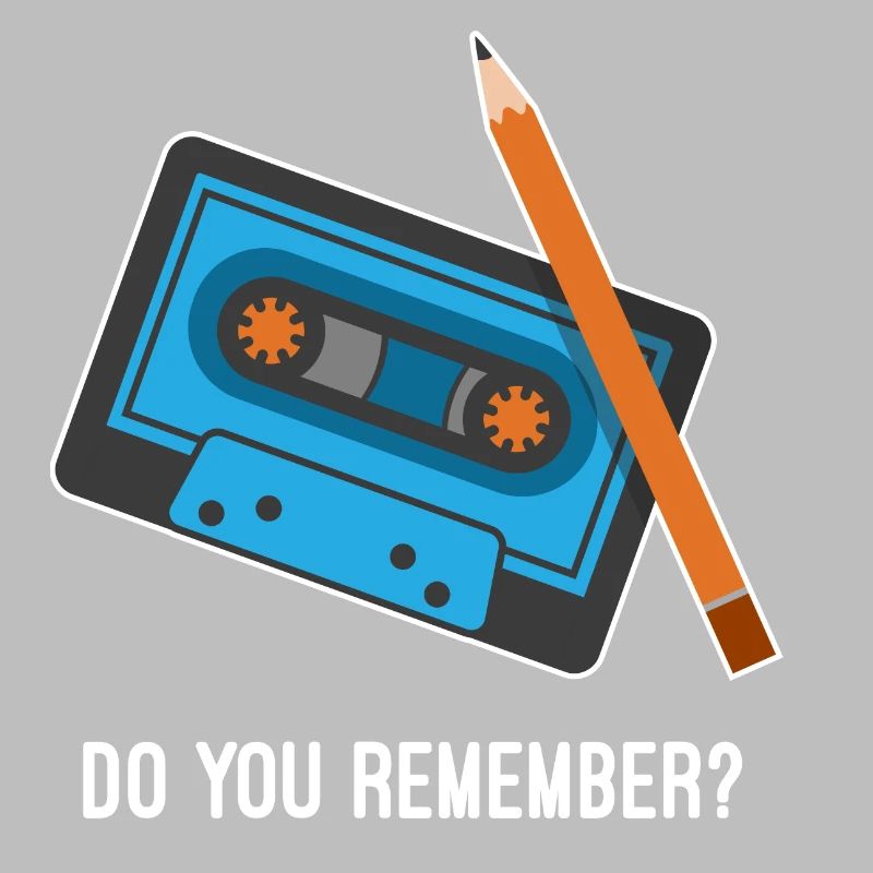 Que tu remember ? Cassette et crayon Fun Design