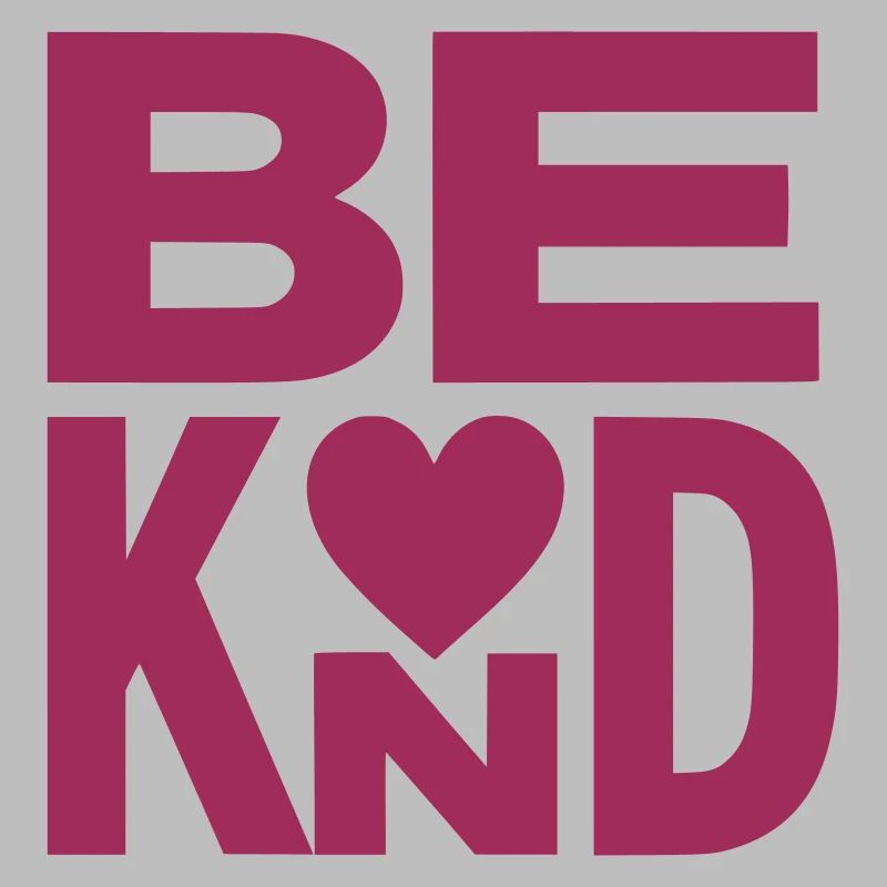 Slogan Be kind with heart - couleur variable