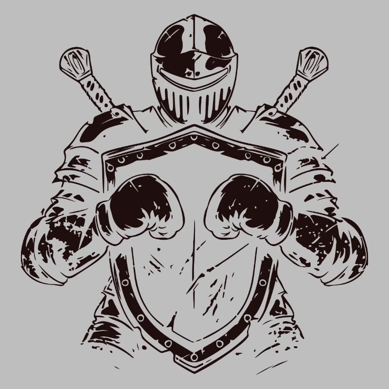 Chevalier avec bouclier et épée