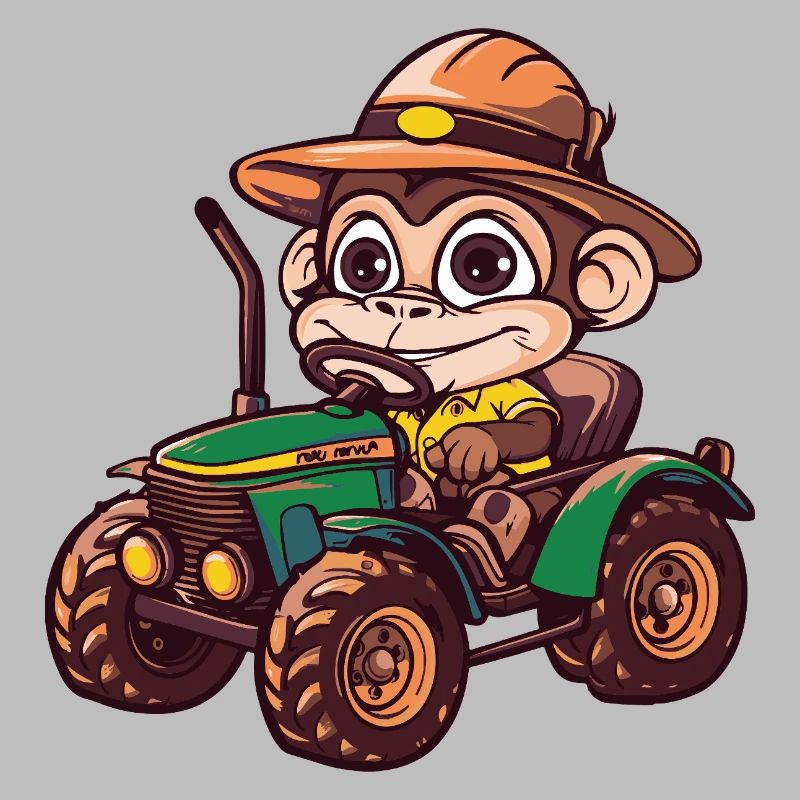 Affe Traktor Farmer