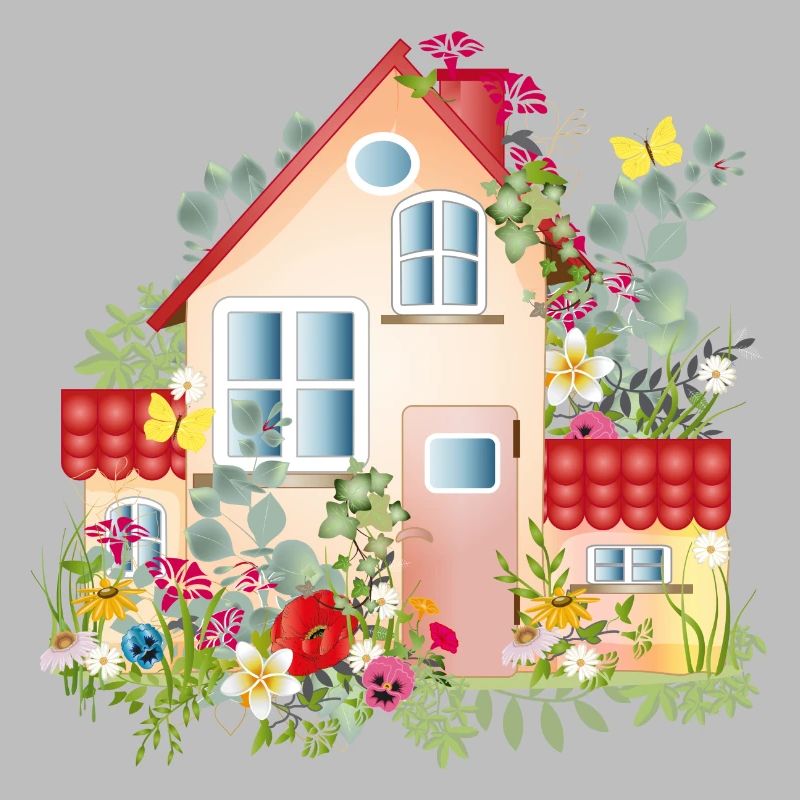 bunte Villa mit üppigen Garten - Ein Traumhaus