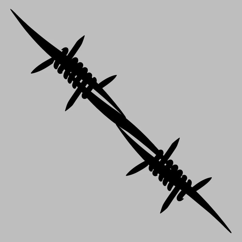 Barbed wire coupling piece