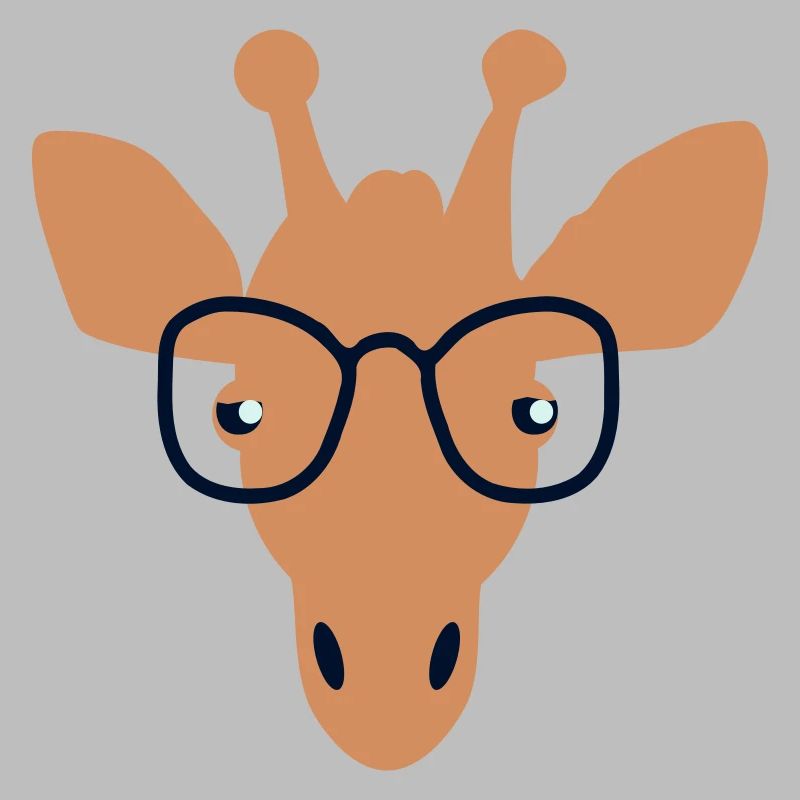 Giraffe mit Durchblick