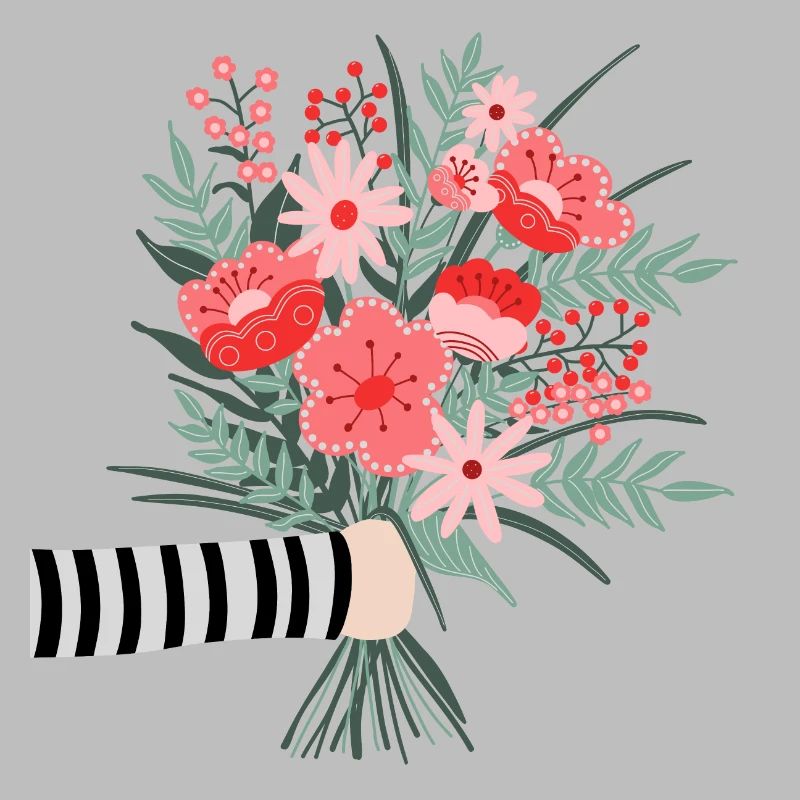 Dites simplement merci - une chère salutation aux fleurs