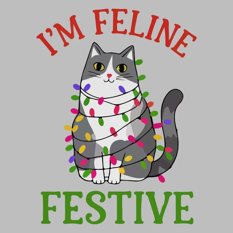 Feline Festive Light String Design