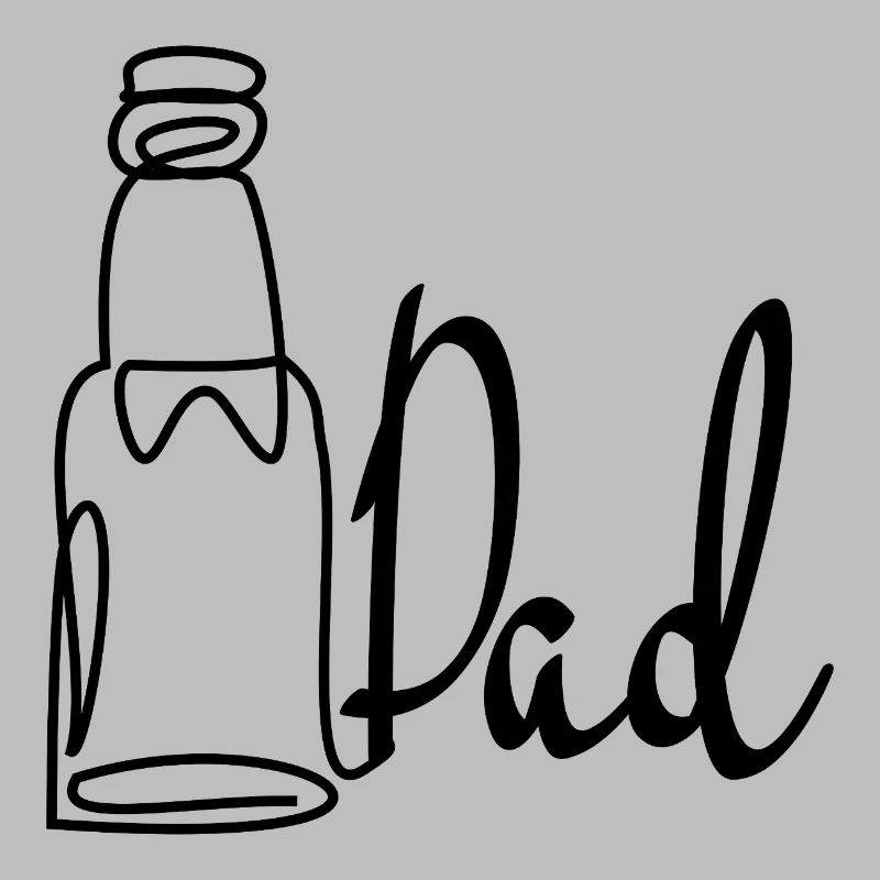 Line Art Papa Vatertagsbier