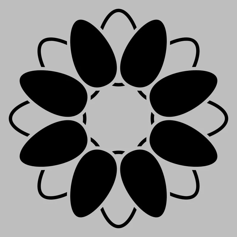 Fleur Ouverte Fleur Graphique Abstrait