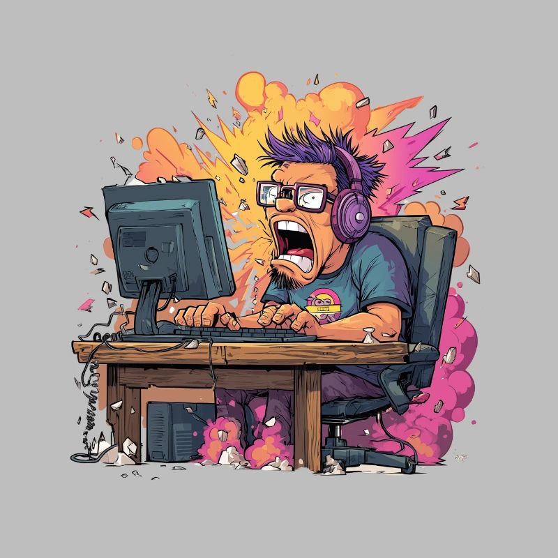 Gaming Rage Explosion – Zocker im Rage Mode
