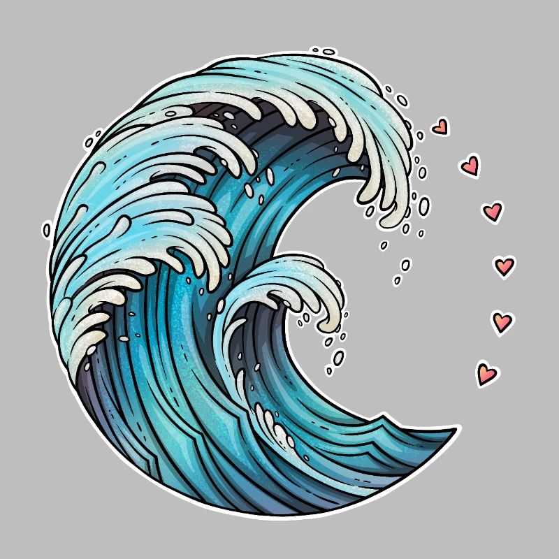 Dynamic Wave Art Illustration