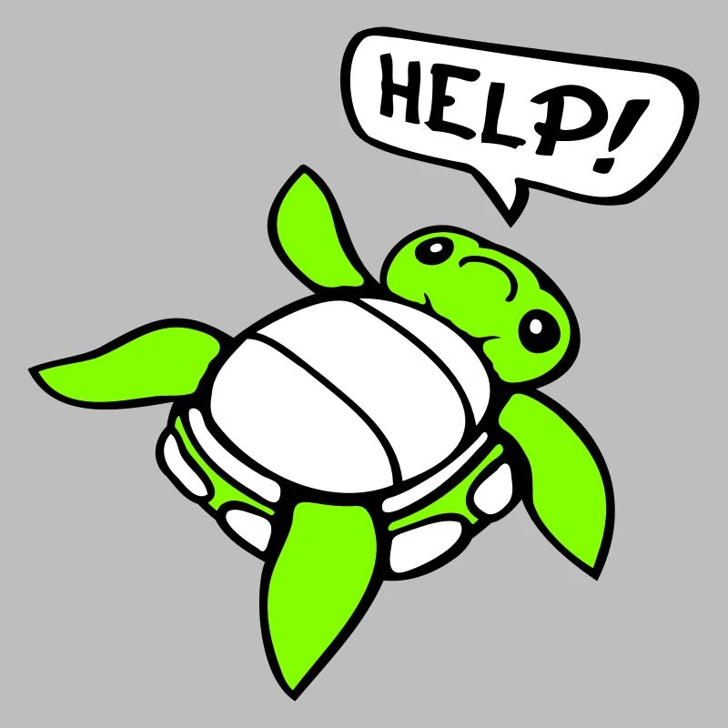 Turtle Back Tilted Over Helpless Side Help