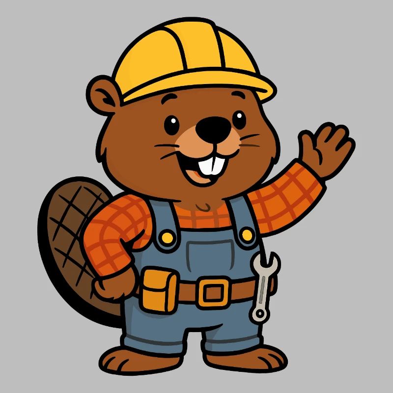 Beaver Construction Worker Bob Helm Hello Planbuilder