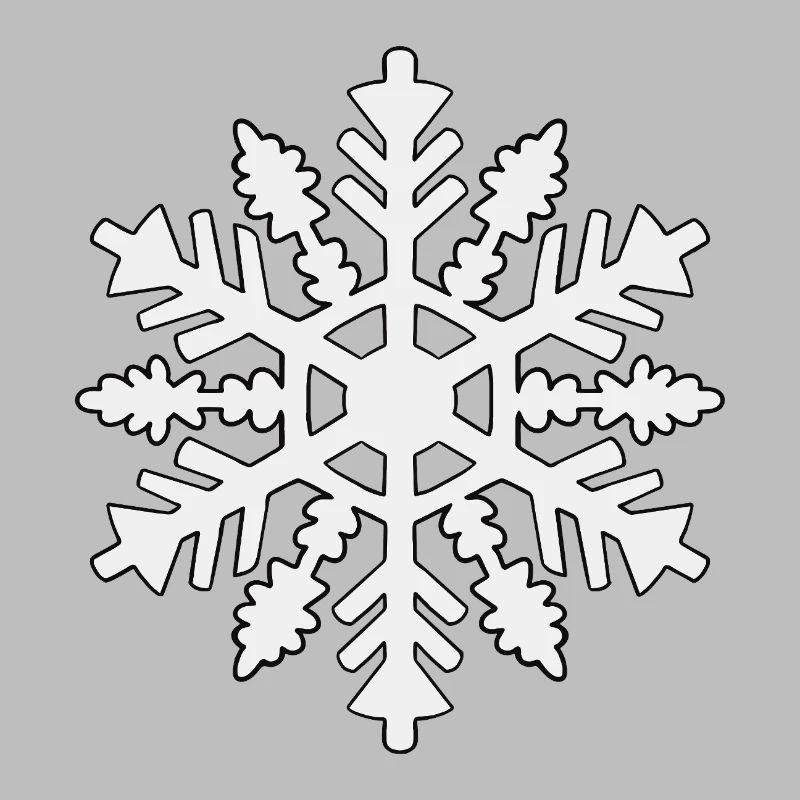 Silhouette de flocon de neige