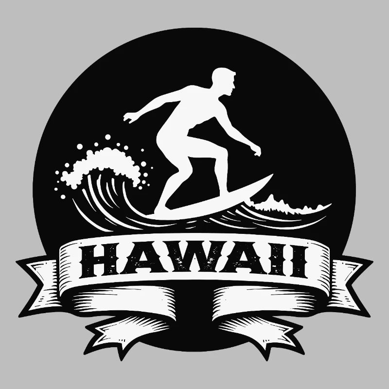 Surfer Hawaii Wave Banner
