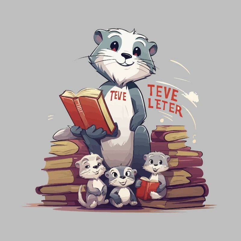 Learning beaver with books