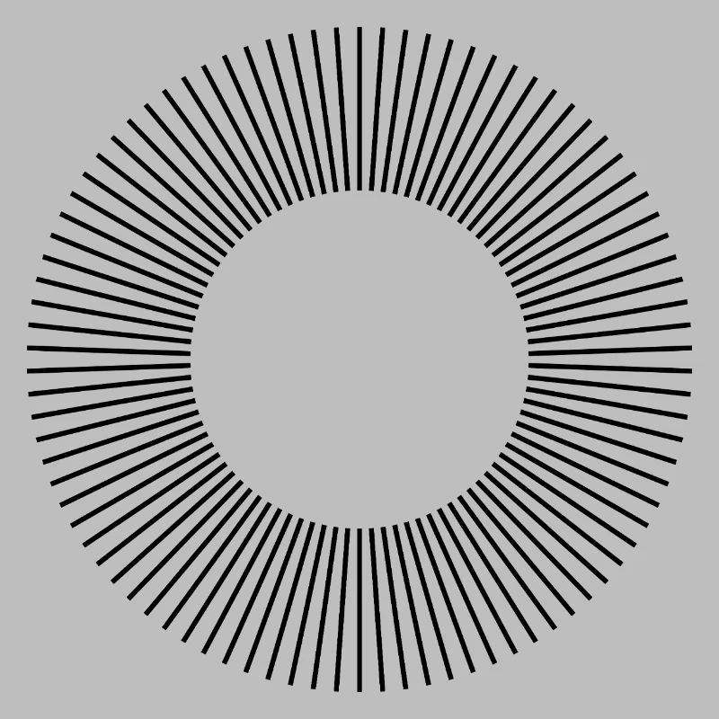 Conception de la composition des cercles de lignes