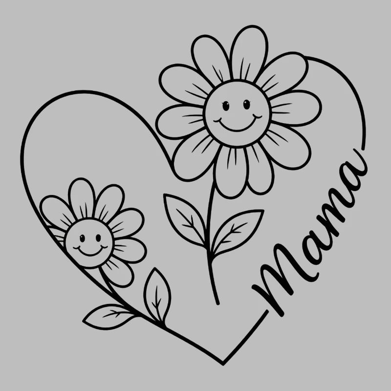 Maman Fleur en traits
