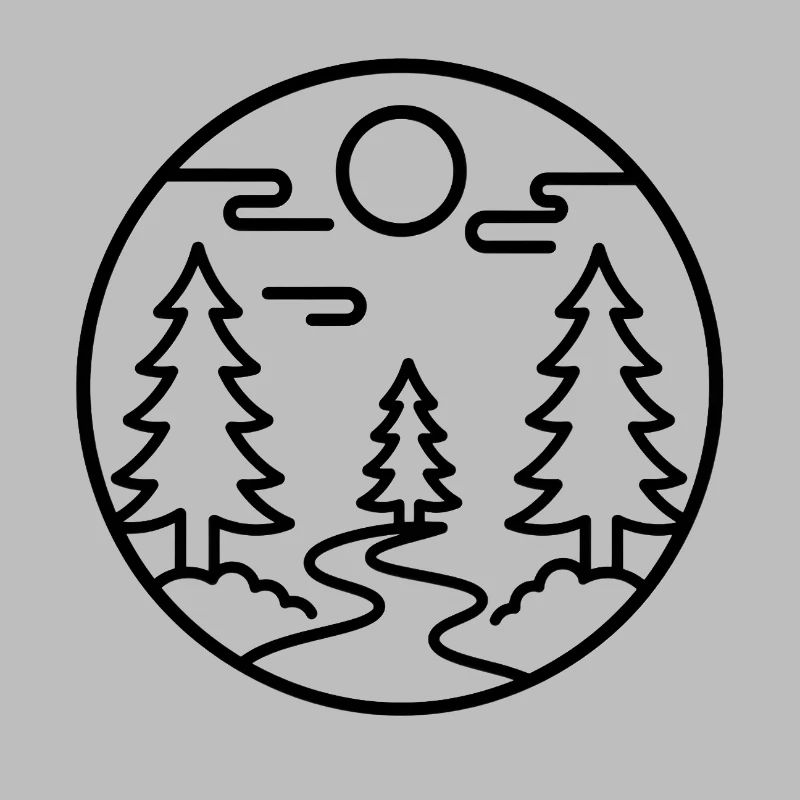Moonforest Path Silhouette