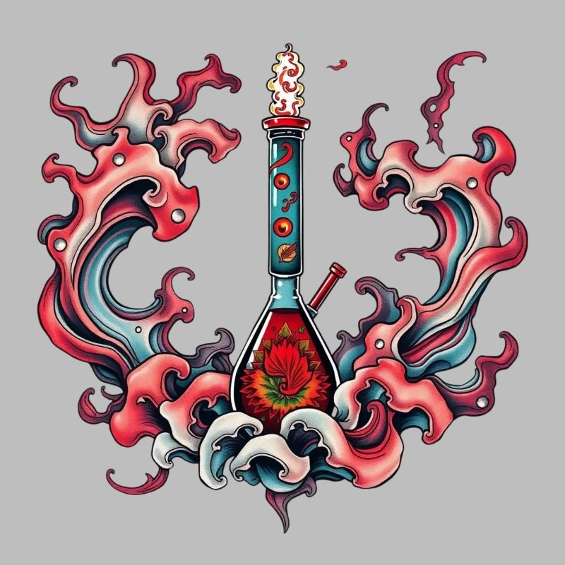 Psychedelic Bottle Flame