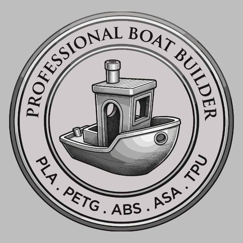 Constructeur professionnel de bateaux – Emblème d’impression 3D