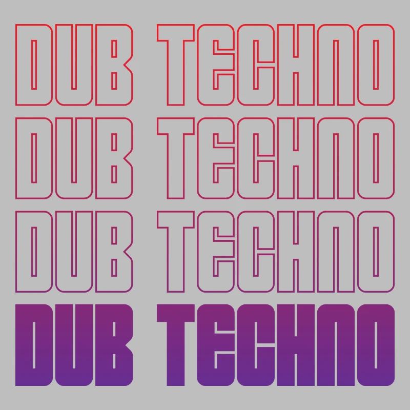Dub Techno Neon Gradient Grid