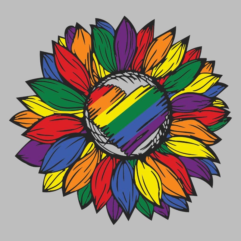 Rainbow Sunflower Pride