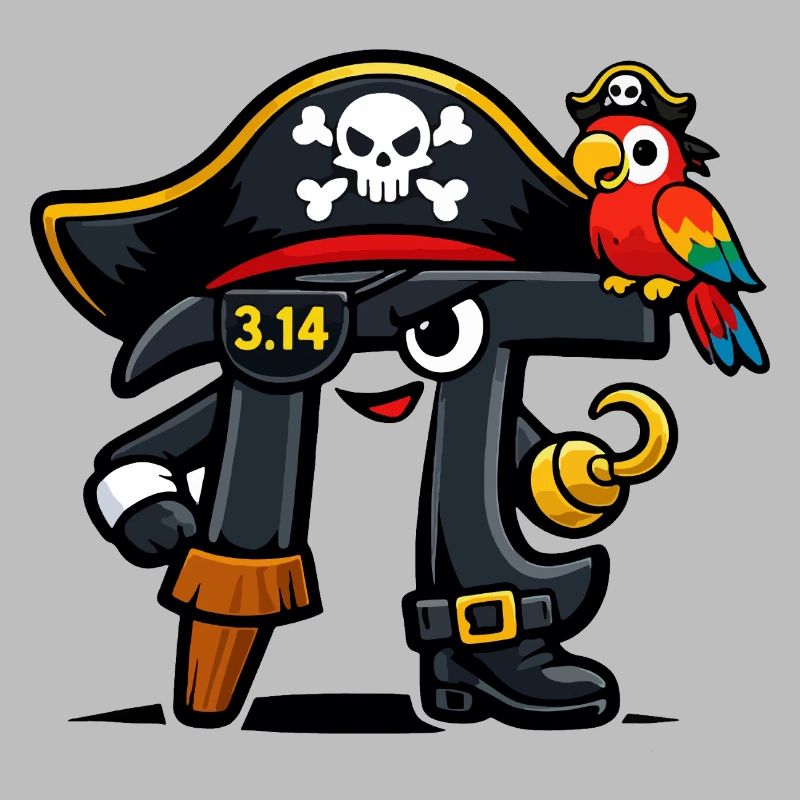 Pi devine les maths Jour Pi Pirate Design