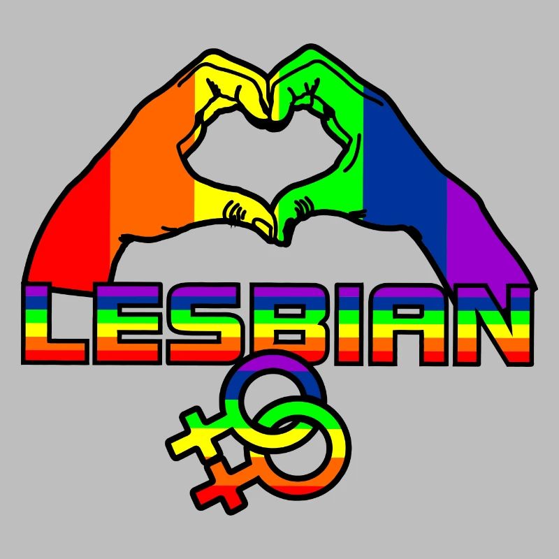 Regenbogen lesbies stolzes Logo 4