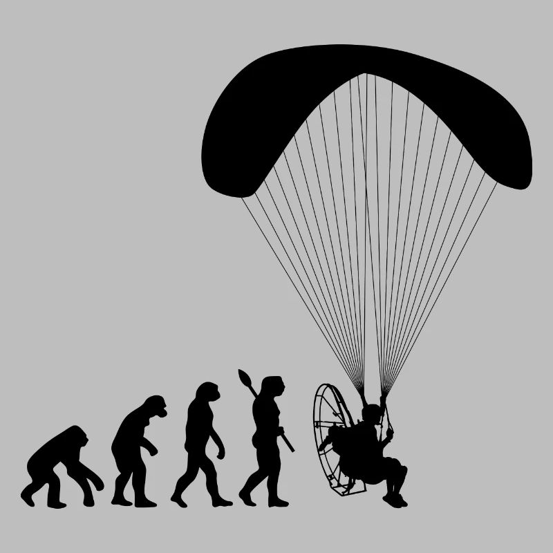 Paramotoring Human Evolution Funny