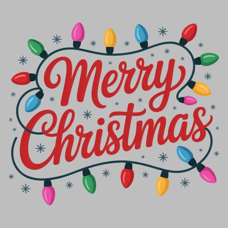 Merry Christmas Luminous String Lights