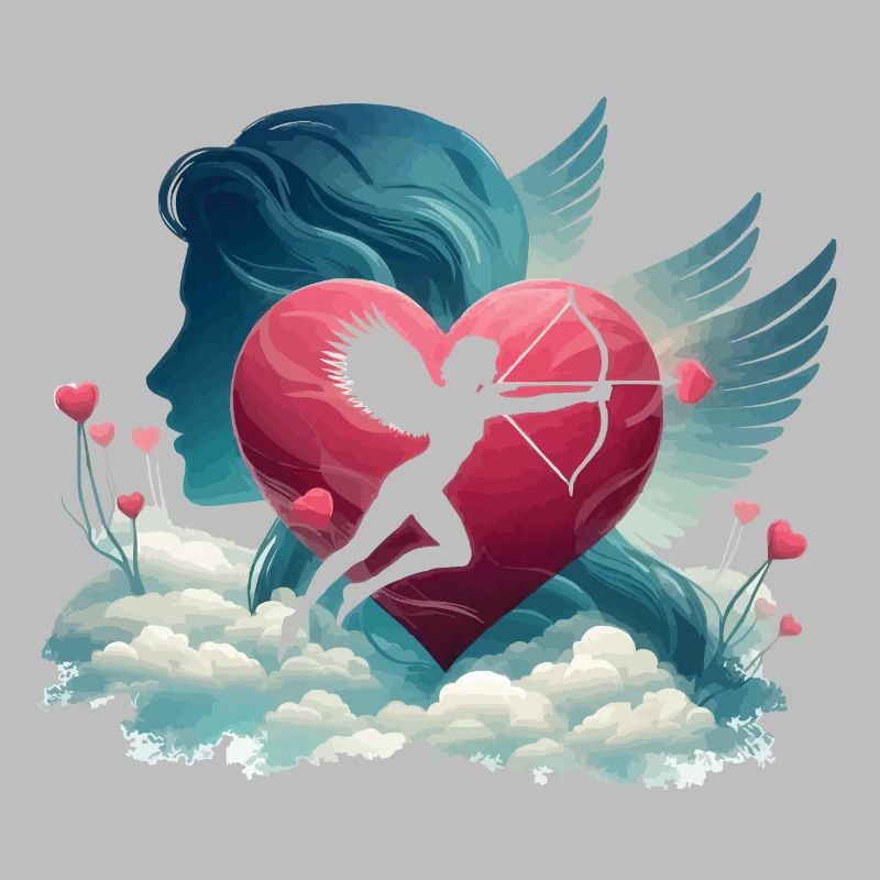 Cupid Archer Heart Artwork
