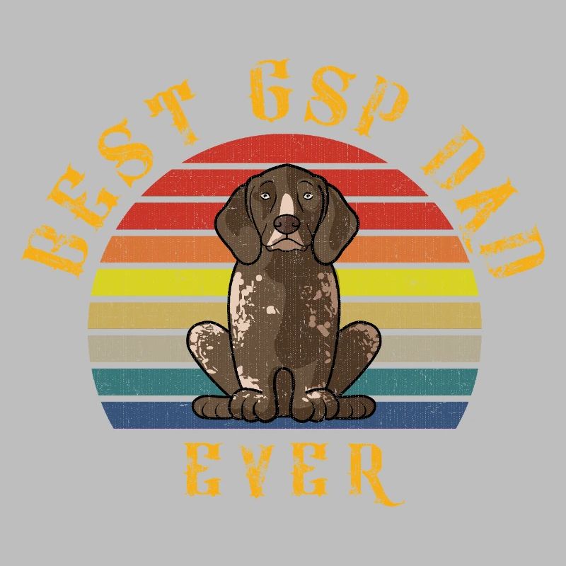 Bester GSP-Papa aller Zeiten Deutscher Kurzhaar-Pointer Retro