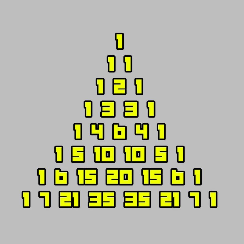 Le triangle de Pascal