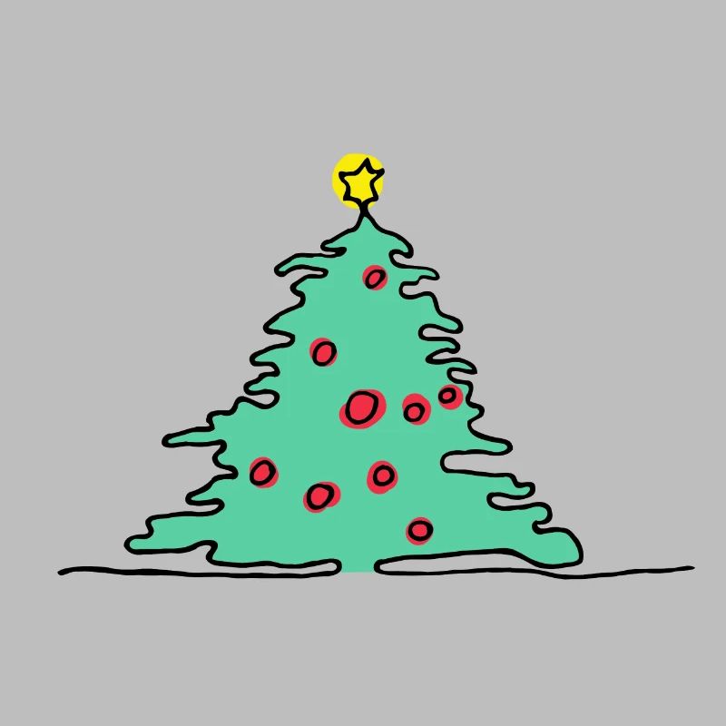 Christmas tree green