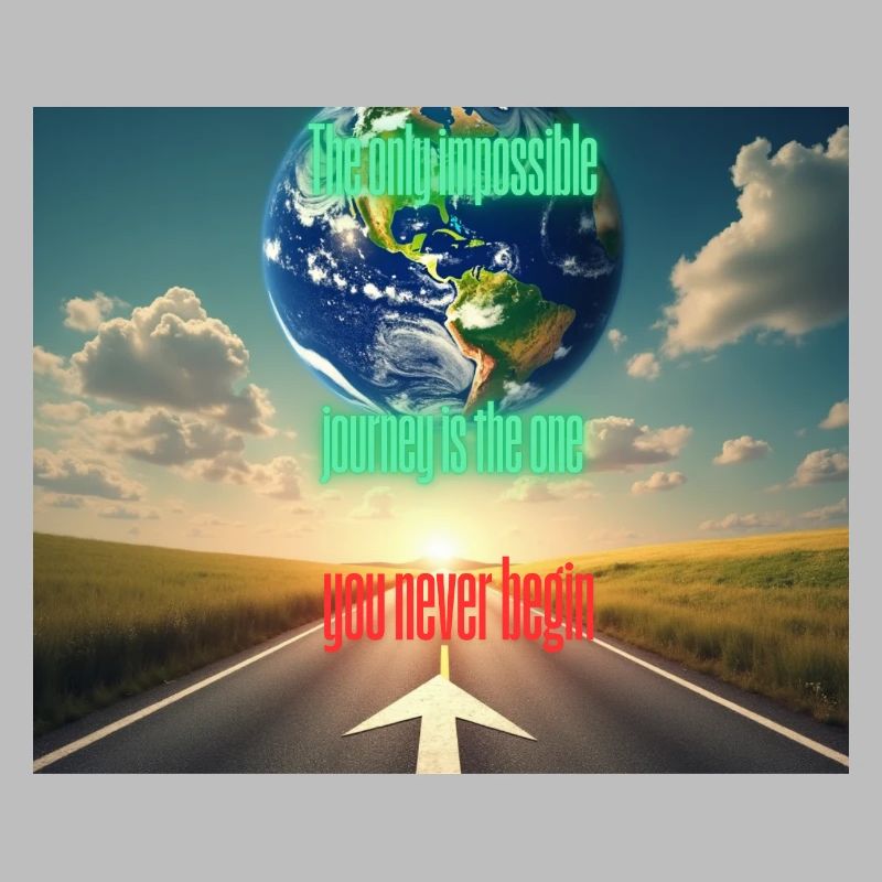 Seul le voyage que vous ne commencez pas est impossible