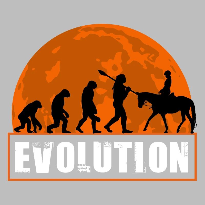 Evolution des Menschen Reitkunst