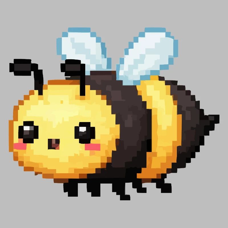 Pixel Bee Cute Retro Bees