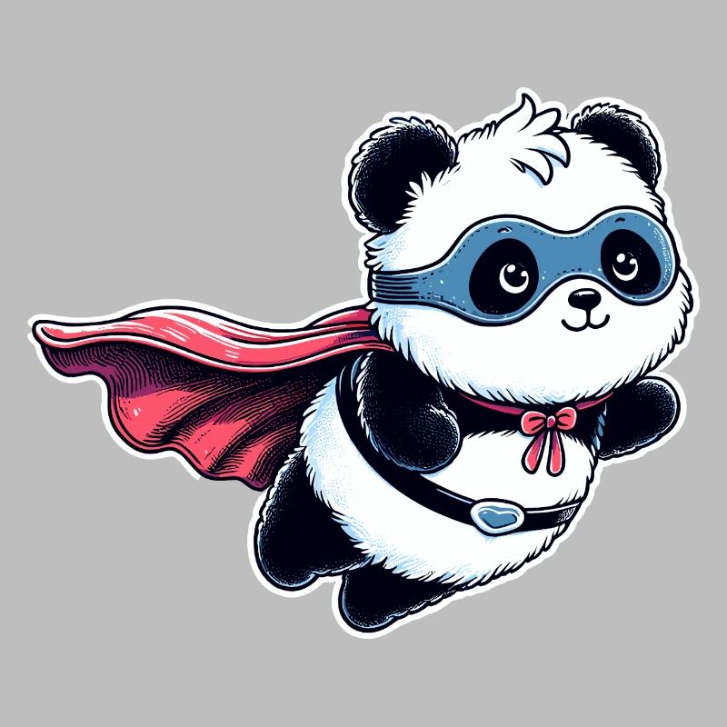 Panda Bär Helden Bärchen Superhelden Teddy