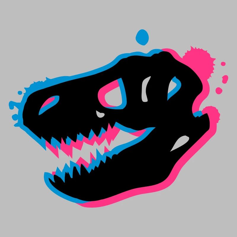 T Rex Schädel 3-D