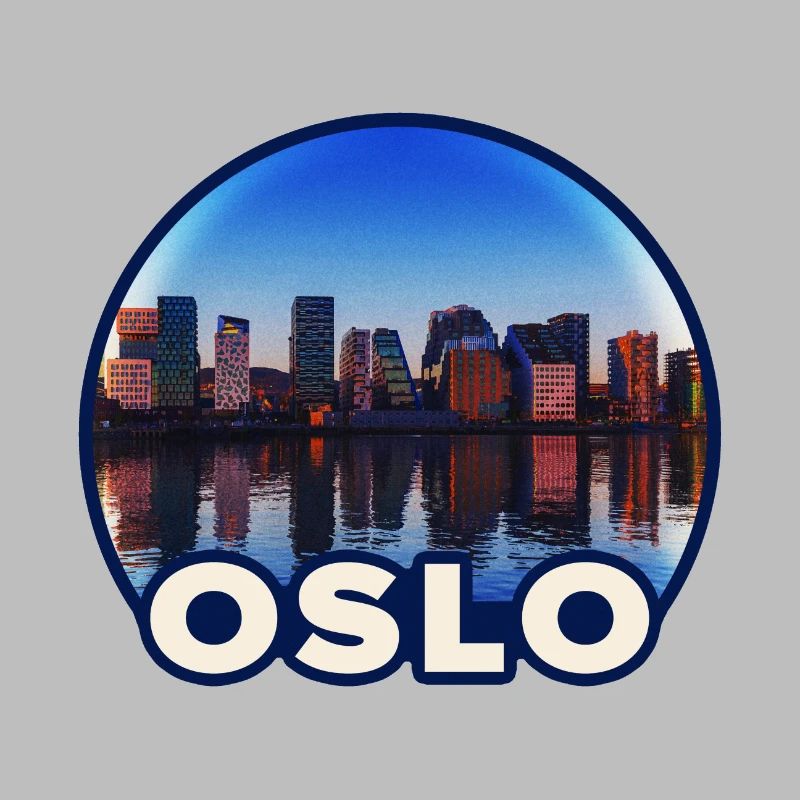 Oslo Skyline Reflection
