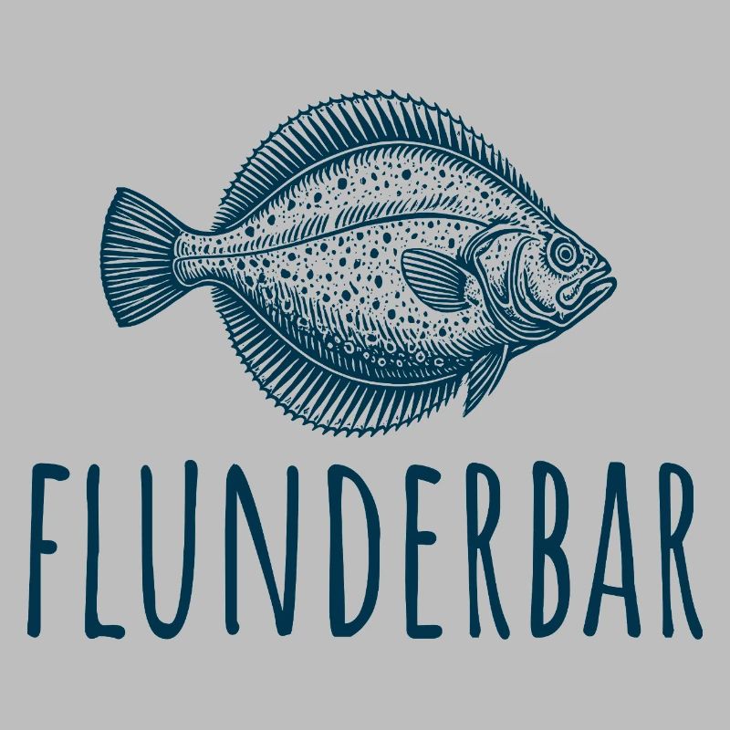 Target fish flounder - flounder bar - angler gift