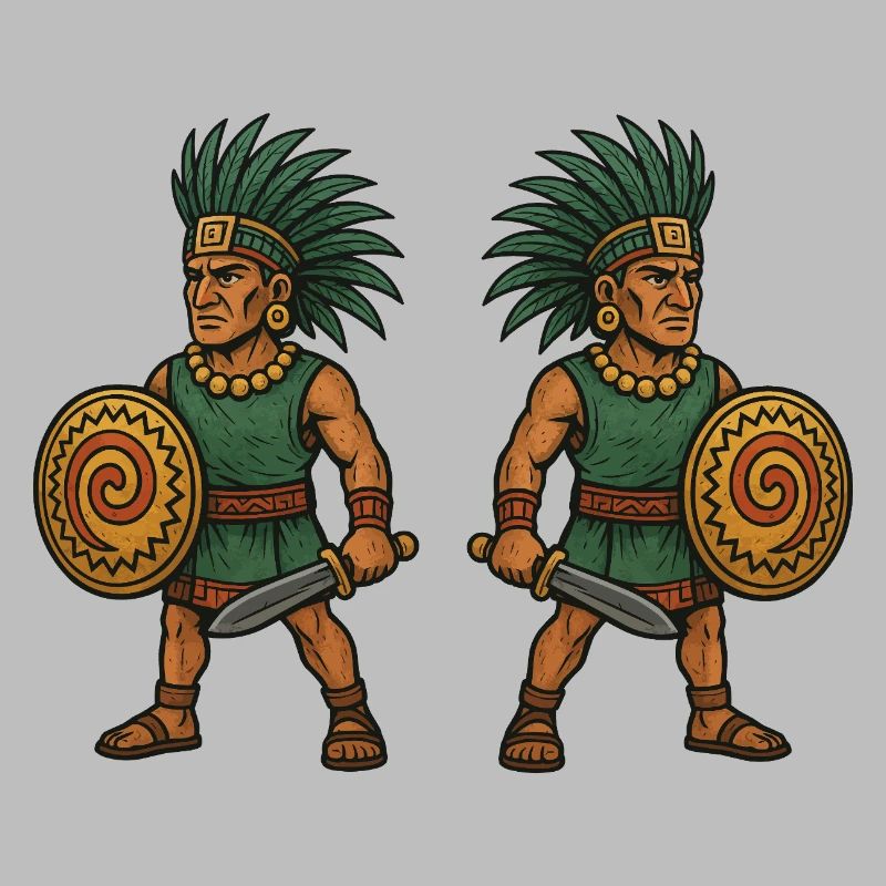 Aztec Double Warrior