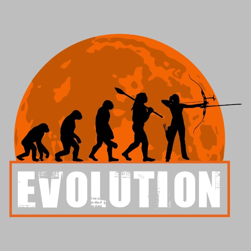 Archy Evolution Hunter Silhouette Rétro Vintage