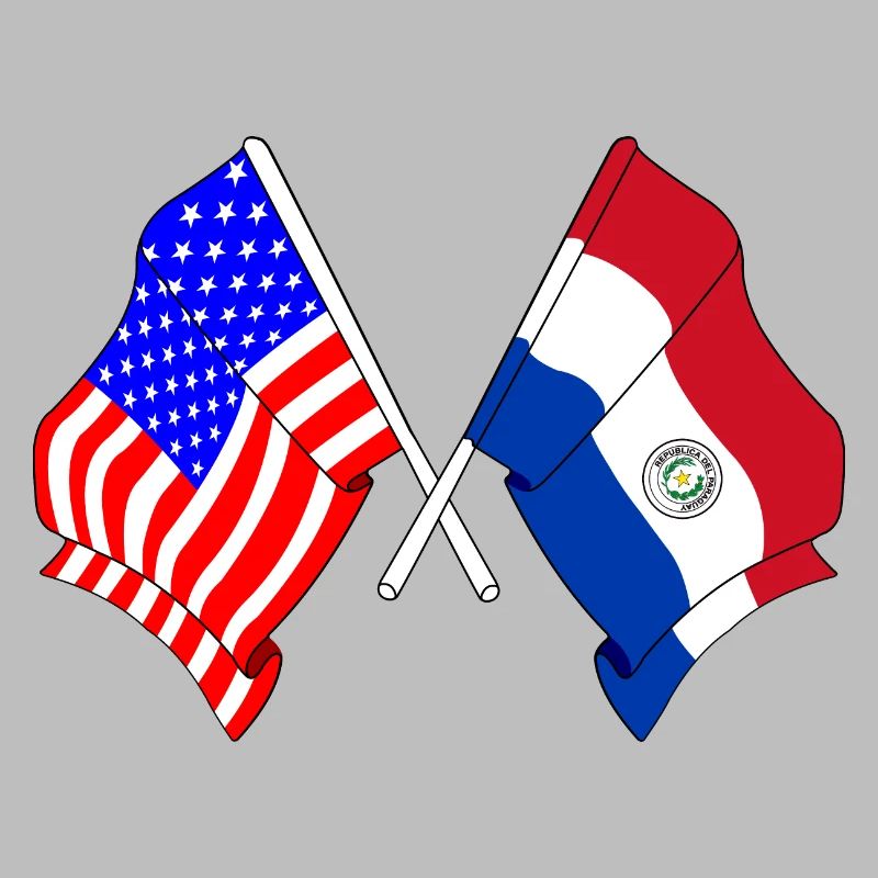 Drapeau des États-Unis, drapeau du Paraguay