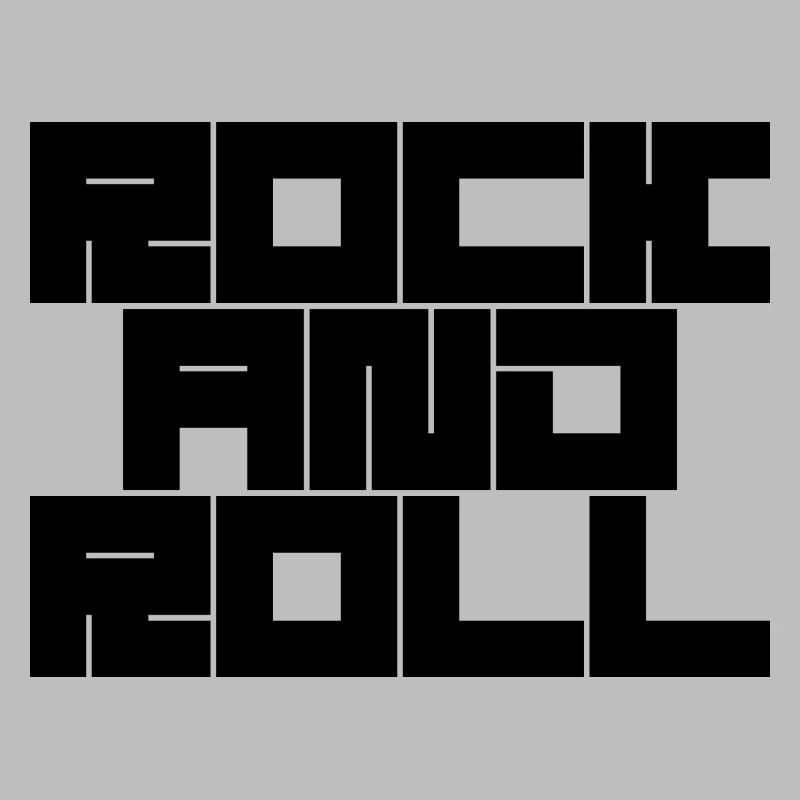 Conception de typographie rock and roll